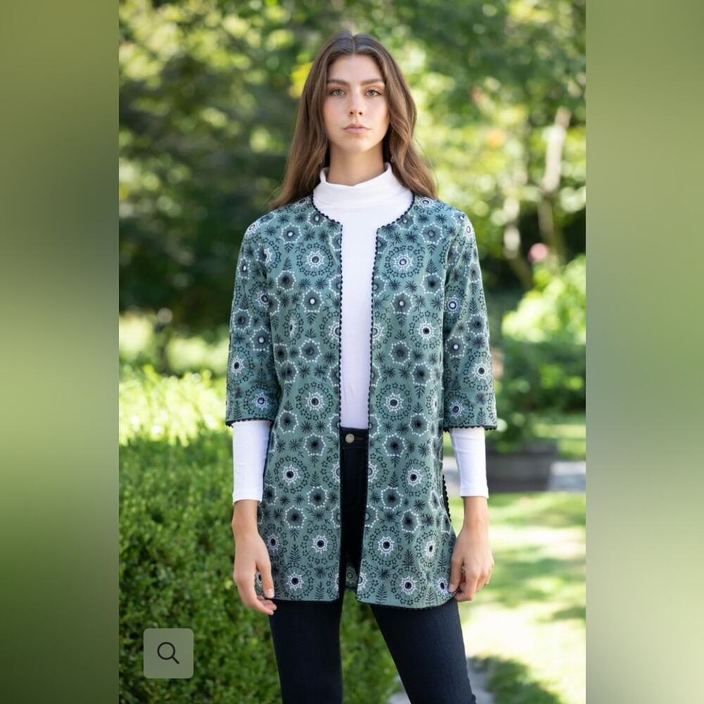 Rungolee Casablanca Eyelet Embroidered Jacket Size XS